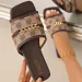 Designer New Arrival Womens Slippers 2026 Spring Summer Hit Fashion High End Metal Buckle Flat Sandals Lightweight And_vogvips.com