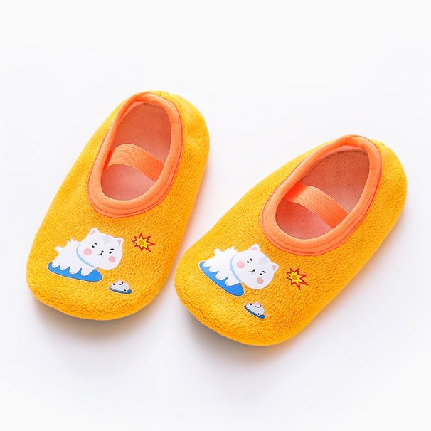 Baby Floor Infant Boys And Girls Walking Socks Fleece Lined Autumn Winter Indoor Early Education Shoes Cool Insulation_vogvips.com