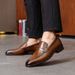 New Releases In December Handmade Men's Business First Layer Cowhide Slip-On Casual Leather Shoes Loafers Slip-Ons_vogvips.com