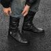 Medium Tube Thick Sole Heightening Martin Boots Retro Style Niche Design Tooling Boots Men's Boots_vogvips.com