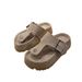 Women's Shoes Sheepskin Version~ Genuine Leather Thick-Soled Slide Sandals For Women Summer Half-Cup Small Size Platform B Irkenstock_vogvips.com