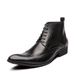 Euro Step 2025 Autumn Brogue Carved High-top Leather Formal British Trend Business Casual Men's Shoes_vogvips.com