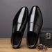 Men Business Dress Shoes Spring Autumn Leisure Genuine Leather Breathable Soft Sole Invisible Elevated Anti Slip Casual 40_vogvips.com