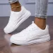Fashion Women Casual Breathable Flat Shoes Sneakers White Female Footwear Sports Running Outdoor Walking Shoes_vogvips.com