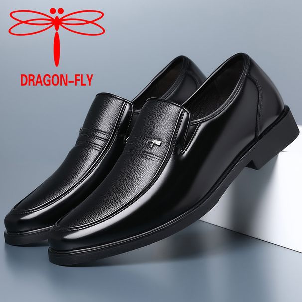 Casual For Men, Summer Genuine Business Formal Leather Soft Sole Breathable Thin Black Middle-aged Dad Shoes_vogvips.com