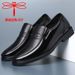 Casual For Men, Summer Genuine Business Formal Leather Soft Sole Breathable Thin Black Middle-aged Dad Shoes_vogvips.com