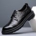 Spring Breathable 2025 New Trend Casual Genuine Thick Sole British Business Formal Men's Leather Shoes_vogvips.com