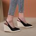 Women's Elegant Pointed Toe High Heel Sandals With TPR Sole, Breathable PU Lining, And Adjustable Buckle Strap For Summer Weddings And Parties_vogvips.com