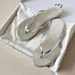 2025 Korean Style Simple Silver Flip-Flops For Women Flat Beach Vacation Toe-Post Sandals Cool Summer Slippers_vogvips.com