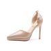 Qianluhui Korean-style Gentle Ladylike Pointed-toe Stiletto Shoes With Pearl Chain And Hollow High Heels_vogvips.com