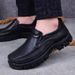 Suitable For All Seasons Men's Business Casual Leather Men Soft Non-Slip Thick Sole Dad Versatile Middle-Aged And Elderly Large Size Shoes_vogvips.com