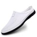Mesh Fly-woven Men's Shoes Casual Shoes Half-drag Convenient Travel Shoes Dad Shoes Walking Shoes_vogvips.com