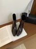 French Style Elegant Small Square Toe Hidden Heel Slim For Women 2024 Autumn Winter New Back Zipper Versatile Short_vogvips.com