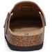 Kidmi New Men Sandals Vegan Leather Cork Insole Potato Shoes Unisex Adjustable Buckle Slip-On Clogs With Arch Support_vogvips.com