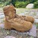 European Warm Series New Syle Brown Fire Cowhide Training High Top Ani-Puncure Deser Wear-Resisan Oudoor Comba Boos Men's_vogvips.com