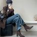 French Style Chunky Square Toe For Women 2025 Autumn Winter New Korean Version Short Fashion High Heel Back Zipper Slim_vogvips.com