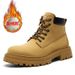 European Warm Series Men's Martin Autumn Winter Casual Korean Style Yellow With Fleece Lining Thickened Warm Leather Boots Trendy Generation_vogvips.com