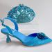 Women's Shoes Wedding Bridesmaid Rhinestone High Heeled Sandals, Women's Pointed Toe Rhinestone Sandals, Crystal Stiletto High Heels._vogvips.com