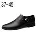 First Layer Soft Sole Soft Leather Shallow Mouth Foot Cover Men's Shoes Men's Casual Single Shoes_vogvips.com