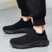 Large Size Couple Fly Woven Sports Shoes, Thick Soled Trendy Socks, Shoe Covers, Foot Pedals, Men's Shoes_vogvips.com