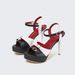 2026 New Foreign Trade Model Round Toe Chunky Ultra High Heel Waterproof Platform Peep-Toe Metal Buckle Large Size_vogvips.com