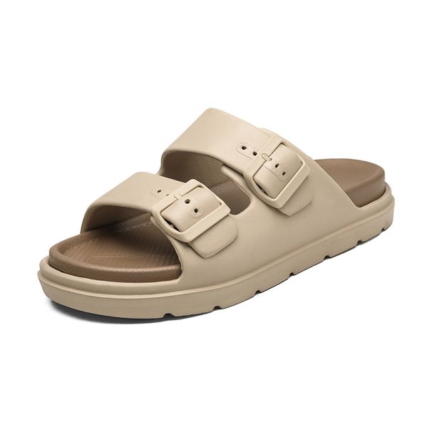 Mens Rubber Slippers Thick Soles Slides Summer Beach Shoes Casual Outdoor Slide Slipper Slip On Sandals_vogvips.com