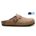 2026 Designer Clogs Women Men Sandals Slippers Mules Cork Flat Soft Fluffy Fashion Suede Taupe Summer Leather Black Blue_vogvips.com