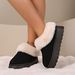 Women's Shoes Cotton Shoes Fashionable Simple Short Tube Women's Boots Thickened One Foot Flat Snow Boots_vogvips.com
