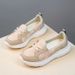 Oversized With Flat Princess Shoe Covers, Lightweight All Season Student Casual Lace Up Women's Singles Shoes 35-43 Bc1_vogvips.com