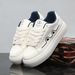 Women's Lightweight Soft Soled Sports Shoes White Retro Casual Sneakers Odor Resistant German Training New Style Spring 6102_vogvips.com