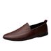 Men's Round Head Foot Non-slip Single Shoes Men's Casual Cortex Embossed Men's Shoes_vogvips.com