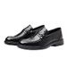 Genuine Leather Men's Casual Slip-On Business Formal Shoes Versatile Trendy Live Streaming One-Piece Loafers_vogvips.com