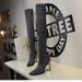 Plus Sock Simple Thick High Heel Pointed Toe Sexy Nightclub Slimming Knitted Over-the-Knee Long Boots Size 42_vogvips.com