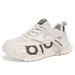 Plus Size 46 47 Men's Trendy Breathable Mesh Sneakers Chunky Sole Comfortable Casual Original Slip-On Footwear Tenis_vogvips.com