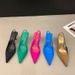 Black High Heels For Women 2024 Spring New French Style Korean Version Single Shoes To Match Skirts Pointed Toe Stiletto_vogvips.com