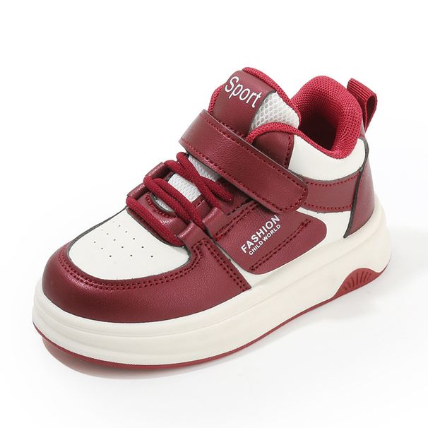 New Girls' Small White Shoes High Top Boys' Casual Board Shoes Soft Soled Baby Shoes_vogvips.com