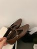 Flat Single Women 2025 New Spring Square Toe Shallow Mouth Mary Jane Women's Shoes Soft Sole Loafers_vogvips.com