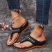 Women's Shoes New Slippers For Women Summer Rhinestone Wedge Sandals Foreign Trade Large Size Thick Bottom Flip Flops_vogvips.com