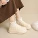 Women's Shoes Plush High Top Snow Boots Women Winter New Student Ins Version Warm Casual Shoes Cotton Shoes MX7801_vogvips.com