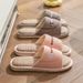 Spring And Autumn Linen Slippers For Women, Four Seasons Indoor Home Use, Cotton And Linen, Soft And Comfortable, Non-Slip, Summer Couples, Men_vogvips.com