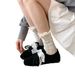 New French Academy Style Ballet Training With Lace Style, Versatile Height Increasing Front Lace, Mary Jane Shoes_vogvips.com