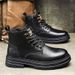 2025 New Autumn British Style Martin Boots Men's Versatile Safety Sports Casual Shoes Non-Slip Workwear Waterproof_vogvips.com