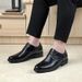Men's With Hidden Height Increase And Emed Snake Pattern Throughout The Four Seasons, Business Dress, British Plus_vogvips.com