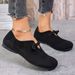 Foreign Trade 2026 New Model Women's , Flat Slip-on Loafers, Round Toe, Soft Sole, Comfortable, Solid Color Casual_vogvips.com