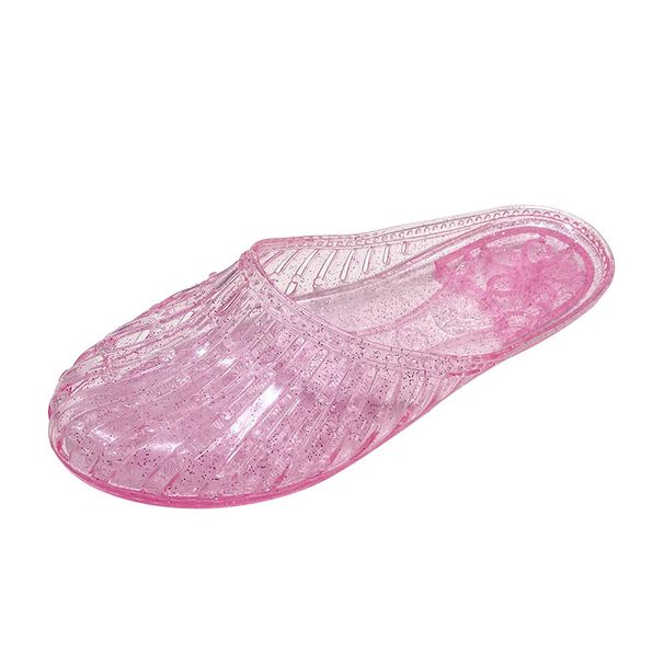 Charming Shark's New Fashionable Spring Colorful Dot Closed-toe Slip-on Casual Flat Sandals For Indoor And Outdoor Wear_vogvips.com