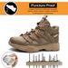 New Labor Protection With Smashing, Anti Piercing, Comfortable, Wear-resistant, Fly Woven, Ultra Light Rubber Sole, Mid_vogvips.com