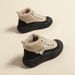 Cotton Shoes For Women With Winter Velvet New Style Thick Sole, Anti Slip, Warm And Casual High Top Shoes, Snow_vogvips.com
