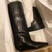Women's Shoes Retro Knight Boots Women's Autumn New Style Pointed Wedge Heel Straight High Boots Not Over The Knee Fashionable Long Boots_vogvips.com