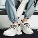 for Mens White Platform Sneakers Fashion Versatile Board Men's Simple Niche Comfort Sports Shoes Tenis Masculino_vogvips.com