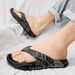 Women's Classy Printed Men's And Women's Couple Large Size Eva High Elastic Thick-Soled Lightweight Flip-Flops Outdoor Beach Slippers_vogvips.com